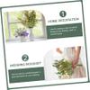 Cabilock 2pcs Artificial Greenery Ornaments Realistic Eucalyptus Money Leaf Floral Decor for Home Office Wedding and Gift Giving Fresh Natural Look for Long-Lasting Use view 2