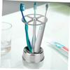 Ciieeo Stainless Steel Multifunctional Organizer Rack Toothbrush Holder Pen Divided Storage for Makeup Brushes Stylish Design for Bathroom Desktop Use view 4
