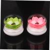 NAMOARLY Elegant Container Plastic Storage Box Lid Cotton Swabs Holder view 2
