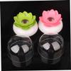 NAMOARLY Elegant Container Plastic Storage Box Lid Cotton Swabs Holder view 4