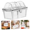 Cabilock Bridal Shower Candy Wedding Favors Plastic Party Candy Box Treasure Chest Craft Decorative view 2
