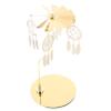 HOOTNEE Rotary Candle Holder with Dreamcatcher Design Stainless Steel Tea Light Stand for Home Decor Romantic Candleholder for Weddings Parties and Festivals view 1