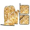 Xsovgoi Popcorn Oven Mitts and Pot Holders Sets of 4 Heat Resistant with Inner Cotton Layer view 1