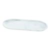 Ciieeo 1pc Ceramic Jewelry Tray Marble Design Elegant Bathroom Storage Plate for Toiletries Jewelry Home Decor Sturdy Easy to Clean for Any Room White view 1