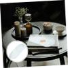 Ciieeo 1pc Ceramic Jewelry Tray Marble Design Elegant Bathroom Storage Plate for Toiletries Jewelry Home Decor Sturdy Easy to Clean for Any Room White view 2