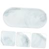 Ciieeo 1pc Ceramic Jewelry Tray Marble Design Elegant Bathroom Storage Plate for Toiletries Jewelry Home Decor Sturdy Easy to Clean for Any Room White view 4