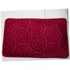 Ciieeo U-Shaped Toilet Rug Set Three Piece Bathroom Mat Set Nonslip Bathtub Rug Flannel Embossed Soft Comfortable for Bathroom view 3