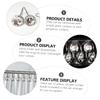 Ciieeo 12pcs Decorative Shower Curtain Hooks Shaped for Easy Installation Bathroom Resistant for Plain Gorgeous Curtains view 2