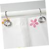Ciieeo 12pcs Decorative Shower Curtain Hooks Shaped for Easy Installation Bathroom Resistant for Plain Gorgeous Curtains view 3