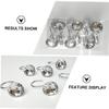 Ciieeo 12pcs Decorative Shower Curtain Hooks Shaped for Easy Installation Bathroom Resistant for Plain Gorgeous Curtains view 4