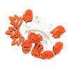 LED String Lights with Iron Squirrel Hedgehog Maple Leaf Pine Cone Decor view 1