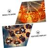 LED String Lights with Iron Squirrel Hedgehog Maple Leaf Pine Cone Decor view 3
