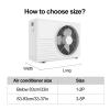 TRUNXUCL Air Conditioner Drip Tray Condensate Drain Pan, Portable AC Drip Pan with Drain, for Indoor/Outdoor Split Air Conditioner (Size : 3-5P:91x45cm/36x18in) view 3