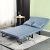 3-in-1 Sofa Bed Chair, Convertible Adjustable Folding 5 Position Sleeper Chair Beds with Back, Upholstered Seat Single Flip Chair Leisure Floor Couch purple-100cm view 2