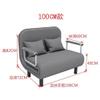 3-in-1 Sofa Bed Chair, Convertible Adjustable Folding 5 Position Sleeper Chair Beds with Back, Upholstered Seat Single Flip Chair Leisure Floor Couch purple-100cm view 3