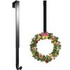 Linwnil Wreath Hanger Adjustable Length from 14 to 26 Inches Wreaths Holder Hook 20LB Heavy Duty for Front Door for Christmas Easter Halloween Decorations Wreath (Black 1pcs, 1) view 1