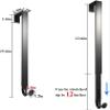Linwnil Wreath Hanger Adjustable Length from 14 to 26 Inches Wreaths Holder Hook 20LB Heavy Duty for Front Door for Christmas Easter Halloween Decorations Wreath (Black 1pcs, 1) view 2