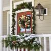 Linwnil Wreath Hanger Adjustable Length from 14 to 26 Inches Wreaths Holder Hook 20LB Heavy Duty for Front Door for Christmas Easter Halloween Decorations Wreath (Black 1pcs, 1) view 4