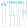 CHILDWEET 16pcs Crevice Cleaning Brush Shower Cleaner Brush for Household Cleaning Bathroom Kitchen Window Keyboard view 1