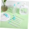 CHILDWEET 16pcs Crevice Cleaning Brush Shower Cleaner Brush for Household Cleaning Bathroom Kitchen Window Keyboard view 2