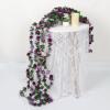 KHOYIME 9 Pack 72 FT Artificial Flower Garland, Fake Purple Roses Vines Silk Flowers Faux Plastic Outdoor Hanging Floral Ivy Garland Decoration for Wedding Arch Bedroom Home Wall Backdrop Room Decor view 4