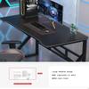BELWEIS I Shape Computer Gaming Desk,Ergonomic Gaming Desk for PC K-Shaped Computer Workstation,Home Office Desk Table Gamer Workstation,Simple Gaming Table,White-L 120CM, Black view 3