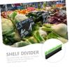 OKUMEYR Supermarket Shelf Divider Organizer Commodity Classification Board for Fresh and Cooked Food Easy Sorting Artificial Grass Design view 2