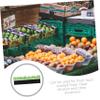 OKUMEYR Supermarket Shelf Divider Organizer Commodity Classification Board for Fresh and Cooked Food Easy Sorting Artificial Grass Design view 4