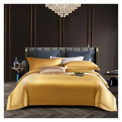 Bed, Cream Color 1400TC Egyptian Cotton Bedlinen Queen King Size Duvet Cover Pillowcase Flat Sheet