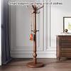 Coat Rack FreestandingBedroom Coat Rack Bedroom Floor Rack For Hanging Meet The Main Rod Is Straight And Slender Not Easy To Shake Stable And Firm, Brown view 2