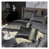 Bed, 1200TC Silk Cotton Bedding Set Silkly Duvet Cover Pillowcase Flat/Fitted Sheet with Rubber Queen King Size 4pcs view 2
