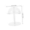 BUGUUYO Hat Display Stand Wig Storage Rack for Home Retail Freestanding Holder for Wigs Hats and Headpieces Sturdy Stable Design Shows and Showcases view 2