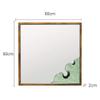 Bathroom Mirror Retro Solid Wood Frame Wall-Mounted Mirror Vanity Mirror for Bedroom Living Room Hallway Any Room (Size : 60 * 60cm) (60 * 60cm) view 2