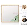 Bathroom Mirror Retro Solid Wood Frame Wall-Mounted Mirror Vanity Mirror for Bedroom Living Room Hallway Any Room (Size : 60 * 60cm) (60 * 60cm) view 3