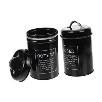 Cabilock 2pcs Sealed Coffee Canister Airtight Containers for Tea Sugar Storage Food Storage Jars for Pantry Smell Containers