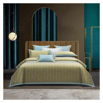 QuKan Bed, 1000TC Egyptian Cotton Bedding Sets Duvet Cover Fitted Sheet Elastic Linen Pillowcase 4pcs