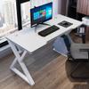BELWEIS Simple Game Table I Shaped Gamer Workstation,PC Computer Desk Game Table Z Shaped Gamer Workstation with Wire Mesh Home Office Desk Table Gamer Workstation,White-L 140CM view 1