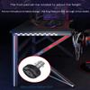 BELWEIS Gaming Desk Large Computer Desk,Ergonomic Gaming Desk for PC K-Shaped Computer Workstation,Home Computer Carbon Fiber Surface Gaming Desk PC Table,L 160CM view 4