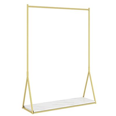 Heavy-Duty Clothes Rail, Independent of Metal Hangers, Industrial Clothing Display Racks, Clothes Drying rods for bedrooms and Living Rooms/A/120cm