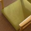 Japanese Floor Chair Legless Bay Window Backrest Lazy Chair with Armrests, Portable Japanese Tatami Chair, Meditation Floor Solid Wood Seating Chairs, 54*24*49cm, Gray2 view 4