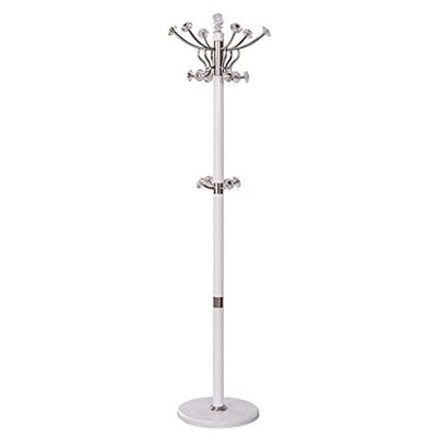 Coat Rack Freestanding Household Floor Coat Rack Stainless Steel HooksHome Standing Coat RackModern Coat Rack Freestanding White Coat Tree Rack For Clothes To Hang