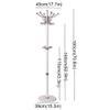 Coat Rack Freestanding Household Floor Coat Rack Stainless Steel HooksHome Standing Coat RackModern Coat Rack Freestanding White Coat Tree Rack For Clothes To Hang view 2