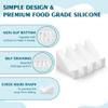 Coipdfty Self Draining Soap Dish Holder,Silicone Soap Dish,for Bathroom,Kitchen, SpongesCan Extend Soap LifeKeep Soap Bars Dry and Easy Cleaning (White,1-Pack) view 3