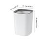 RENEESME Kitchen Trash Can Nordic Trash Can Household Pressure Circle Living Room Creative Bedroom Bathroom Kitchen Office Paper Basket Bathroom Trash Can (Color : A) view 2