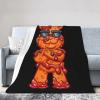 Cool Gummy Bears Throw Blanket for Couch Bed Sofa Soft Comfortable Blanket 50"x40" Flannel Blankets & Throws view 2