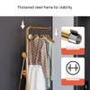 Coat Rack,Stand Independent Hall Coat Rack With 3 Hooks Stable Marble Round Base Shelf for Coats Hats Handbags Jackets for Entrance Corridor Bedroom view 2