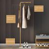 Coat Rack,Stand Independent Hall Coat Rack With 3 Hooks Stable Marble Round Base Shelf for Coats Hats Handbags Jackets for Entrance Corridor Bedroom view 3