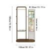 Coat Rack Freestanding Creative Coat Rack Floor-standing Bedroom Hanger with Mirror Full-body Fitting Mirror Multi-functional Rack Rack For Clothes To Hang, 100*35*180cm view 2