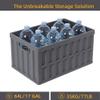 Citylife 64L Collapsible Storage Bins with Lids Plastic Storage Containers for Organizing Stackable Storage Box Large Heavy Duty Utility Crates, 4 Packs view 3