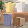 RENEESME Kitchen Trash Can Trash Can, Square, Lidless, Large-Capacity, Simple, Stylish, Trash Can, Living Room, Bedroom, Kitchen, Bathroom Bathroom Trash Can (Color : A) view 3